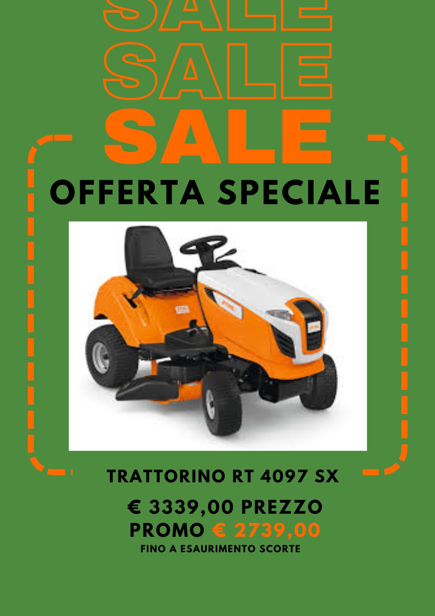 offerta trattorino tagliaerba